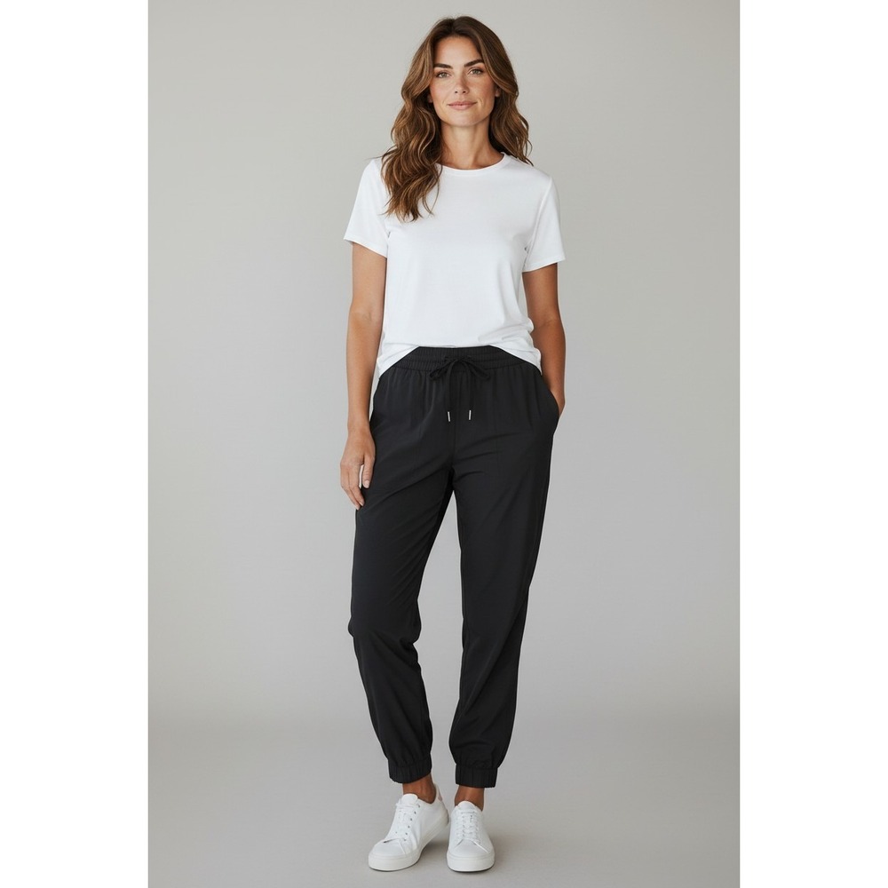Abercrombie & Fitch Parachute Jogger Pants Womens XS Black Stretch Elastic Waist